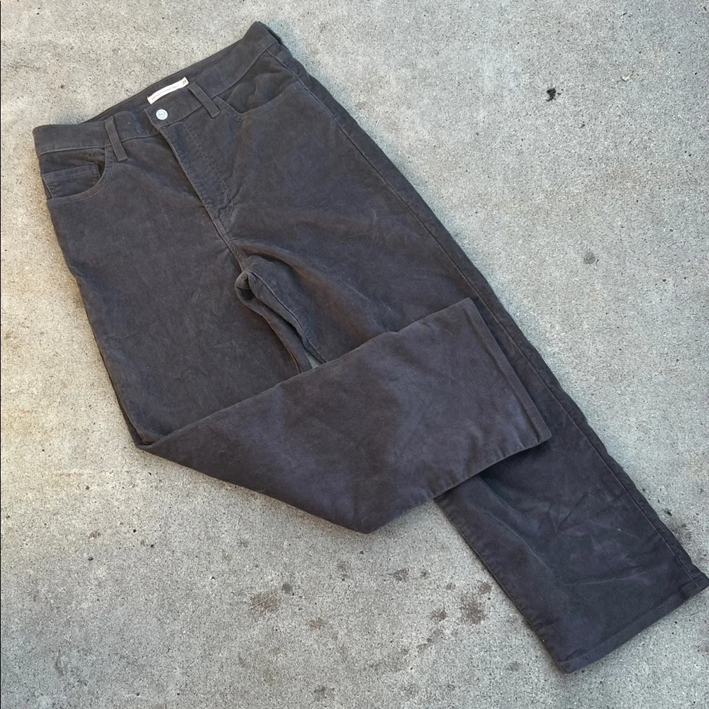 Levi’s Grey CorduroyFive Pocket Straight-Leg Jeans